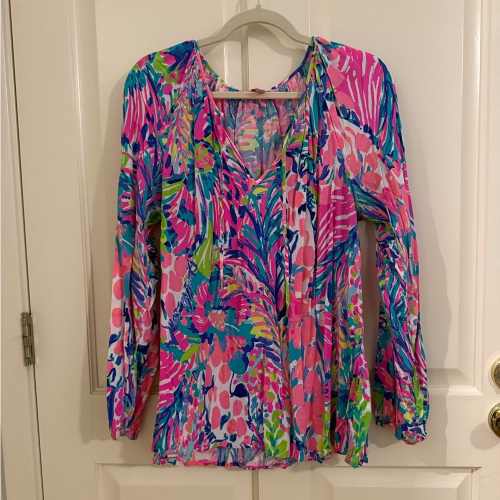 Lilly Pulitzer Gumbo Limbo Willa top